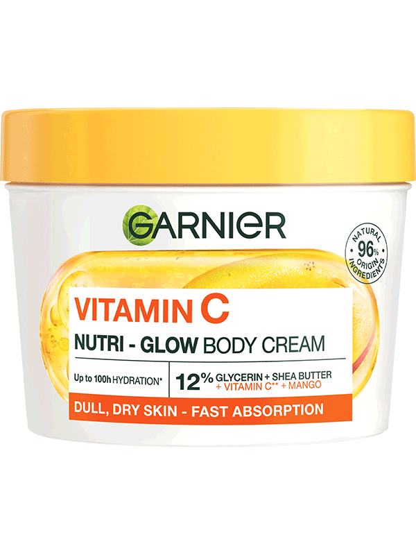 Garnier Body Food Krém na rozjasnění pokožky Mango + Vitamin C